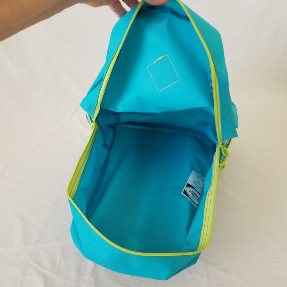 New! Lightweight Turquoise/Green Basic Backpack W… - image 4